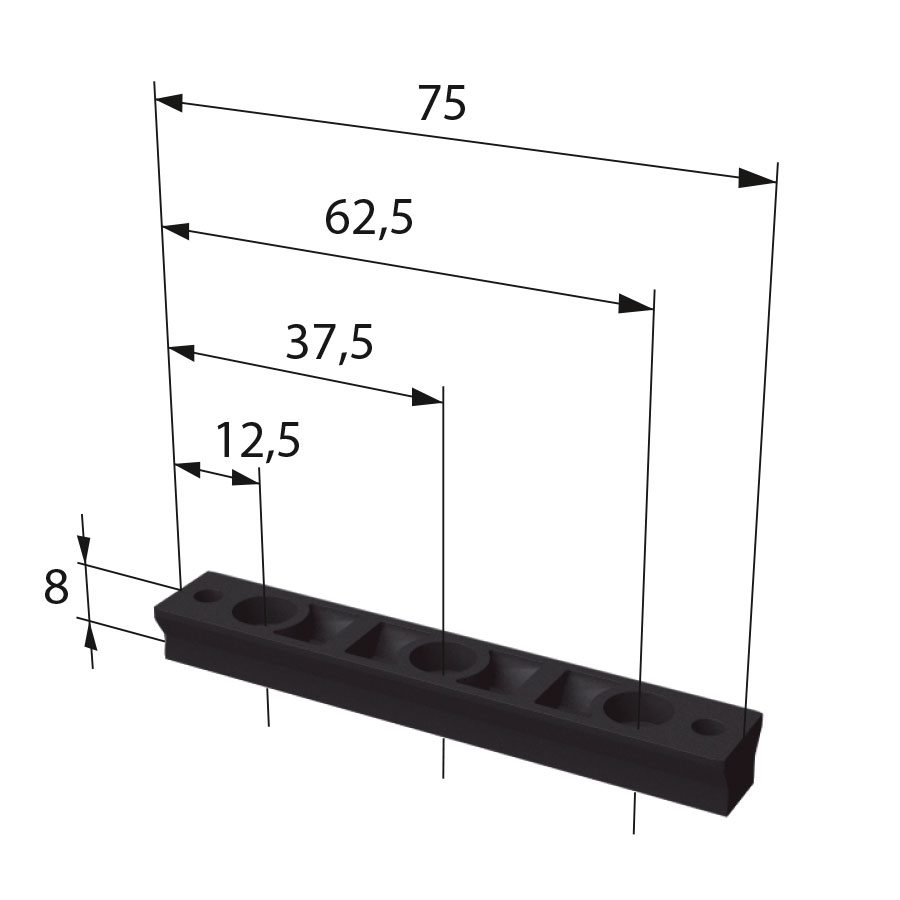 Breite 75 mm, Profil-Nr.: 1.001.003